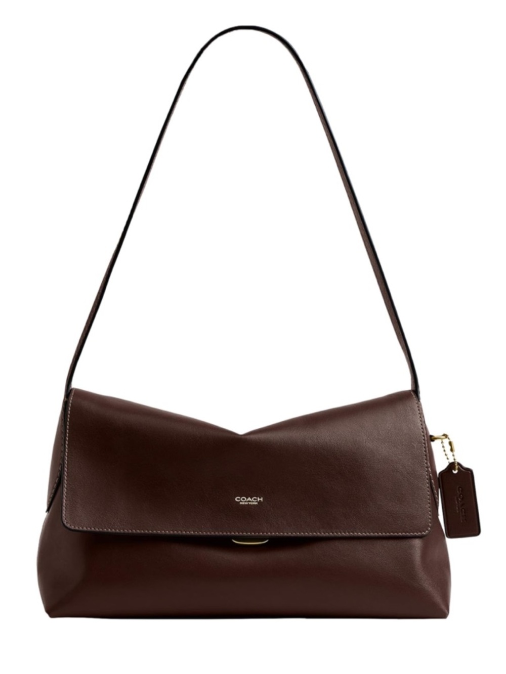Coach Natural Grain Maple Leather Chelsea Shoulder Bag 30 - New